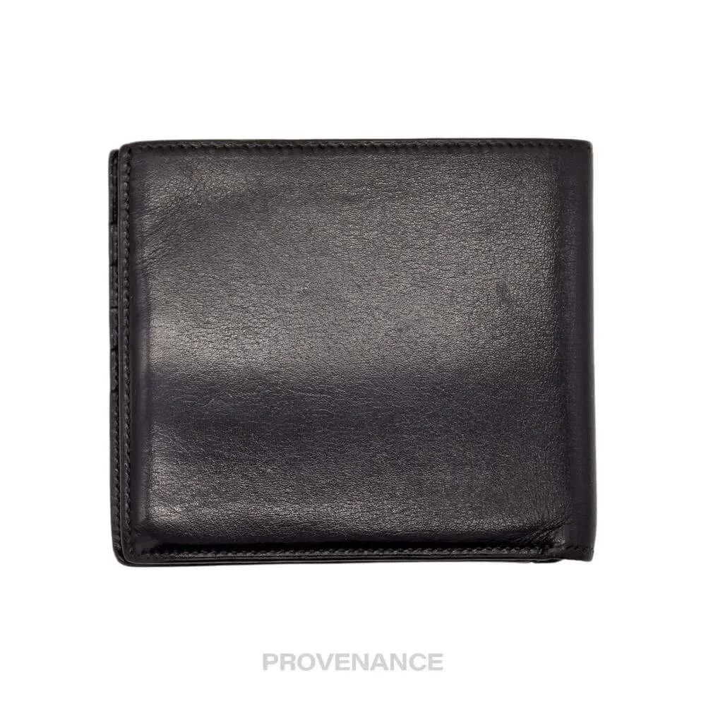 🔴 Hermès 10CC Compact Wallet - Black Noir Box Calfskin